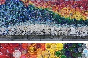 Bottle Cap Mural