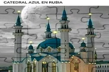 Catedral azul en Rusia