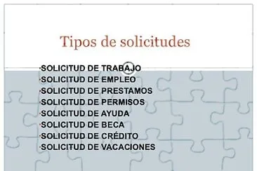 tipos de solicitudes