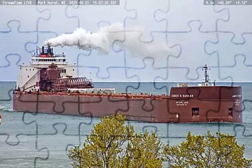 James R Barker Freighter at Port Huron