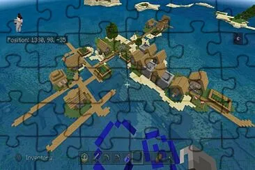 stronghold village island jigsaw puzzle