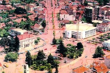 Vista parcial da cidade de Erechim em 1979.