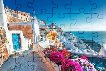 Santorini jigsaw puzzle