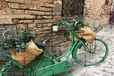 bicicletta floreale verde jigsaw puzzle