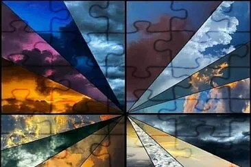 Diferentes colores en el cielo jigsaw puzzle