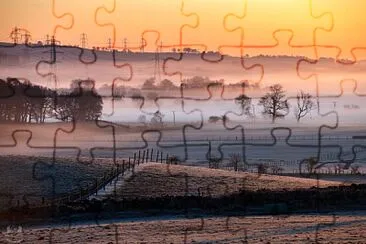 mist   sunrise Scotland jigsaw puzzle