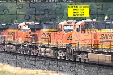 BNSF-7523, 7479,   7077 Skyomish,WA/USA