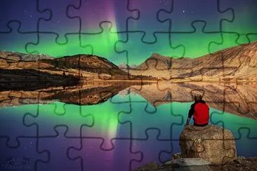 Aurora mix Loch jigsaw puzzle