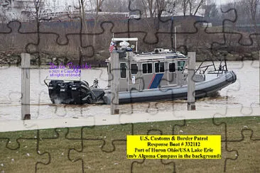 Customs Border Patrol #332112, Huron,OH/USA Lake Erie jigsaw puzzle