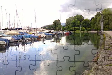 Port de Cortaillod jigsaw puzzle