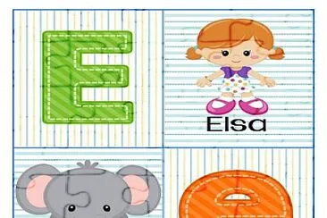 E jigsaw puzzle