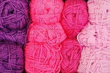 Colorful Pink   Purple Yarn