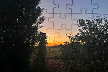 Sunrise trees jigsaw puzzle