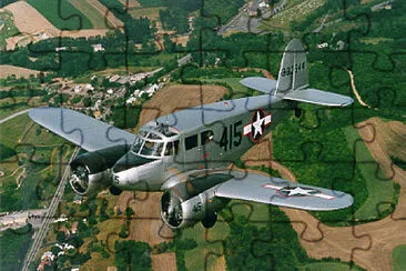 1943 CESSNA UC-78B  "Bobcat " jigsaw puzzle