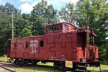 Old wooden CV Caboose