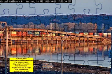 Reflections Ft Madison Mississippi River Bridge