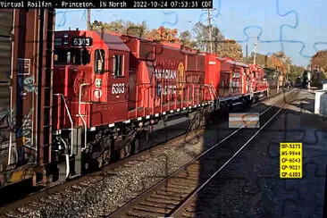 CP-6303 as trailing power lead passing Princeton,ILL/USA