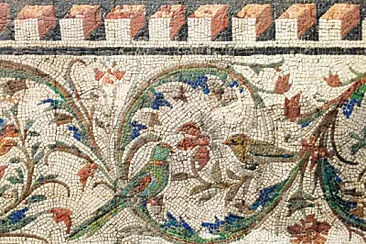 Roman mosaic of birds