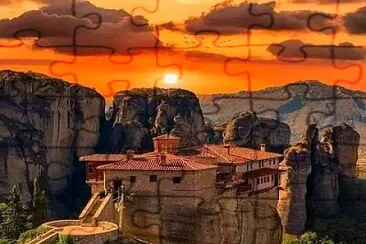 Meteora, Grecia jigsaw puzzle