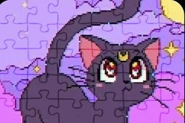 Sailor Moon cat jigsaw puzzle