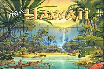 Hawaii Travel Poster jigsaw puzzle