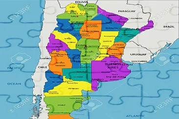 פאזל של Argentina mapa politico